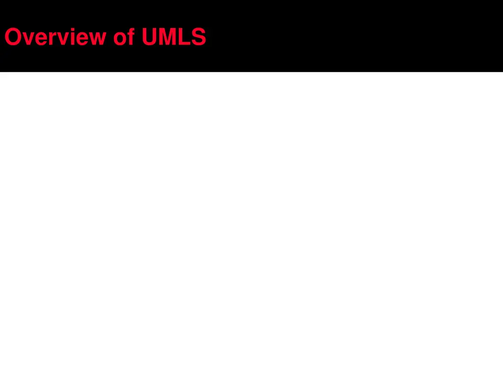 overview of umls