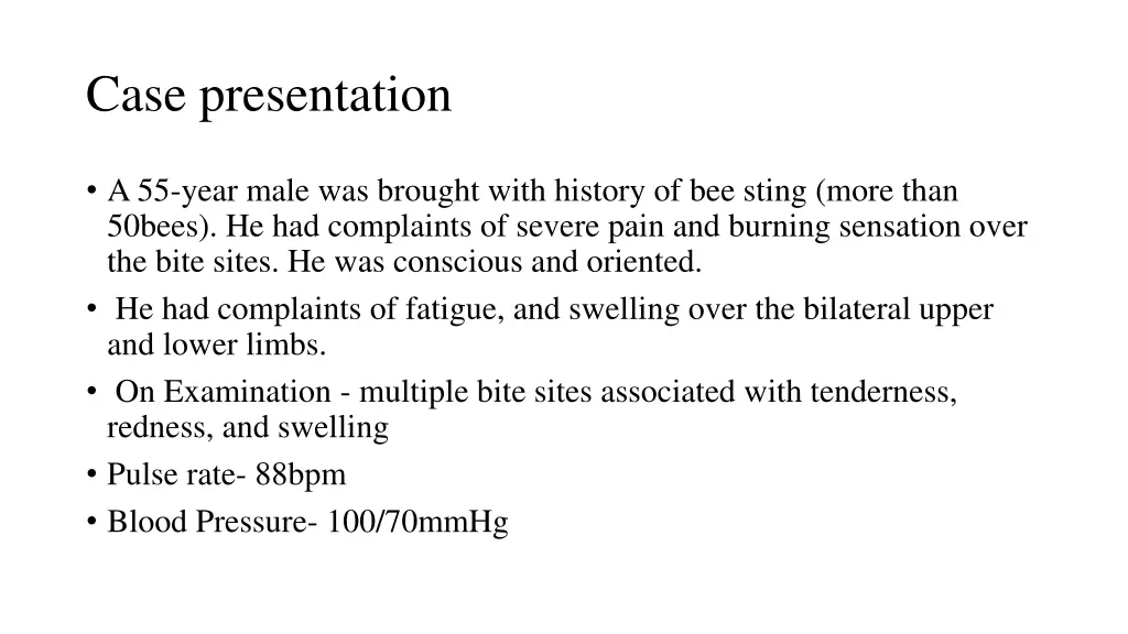 case presentation