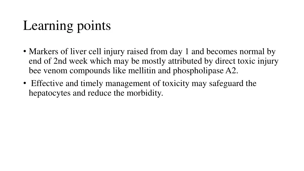 learning points