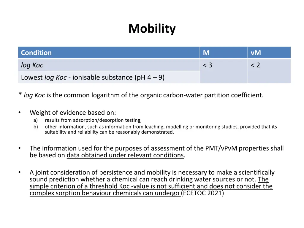 mobility