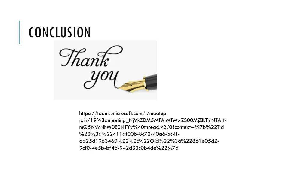 conclusion