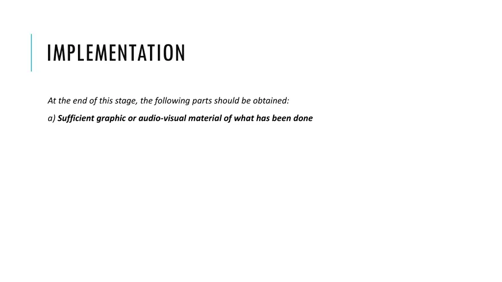 implementation