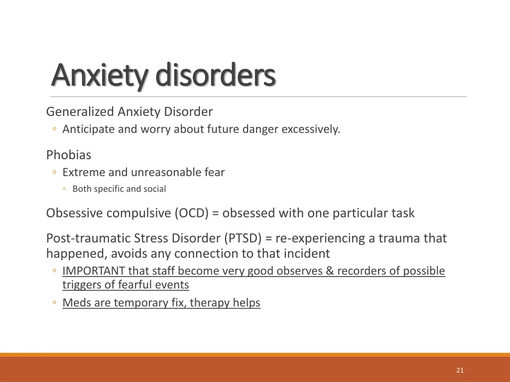 anxiety disorders anxiety disorders
