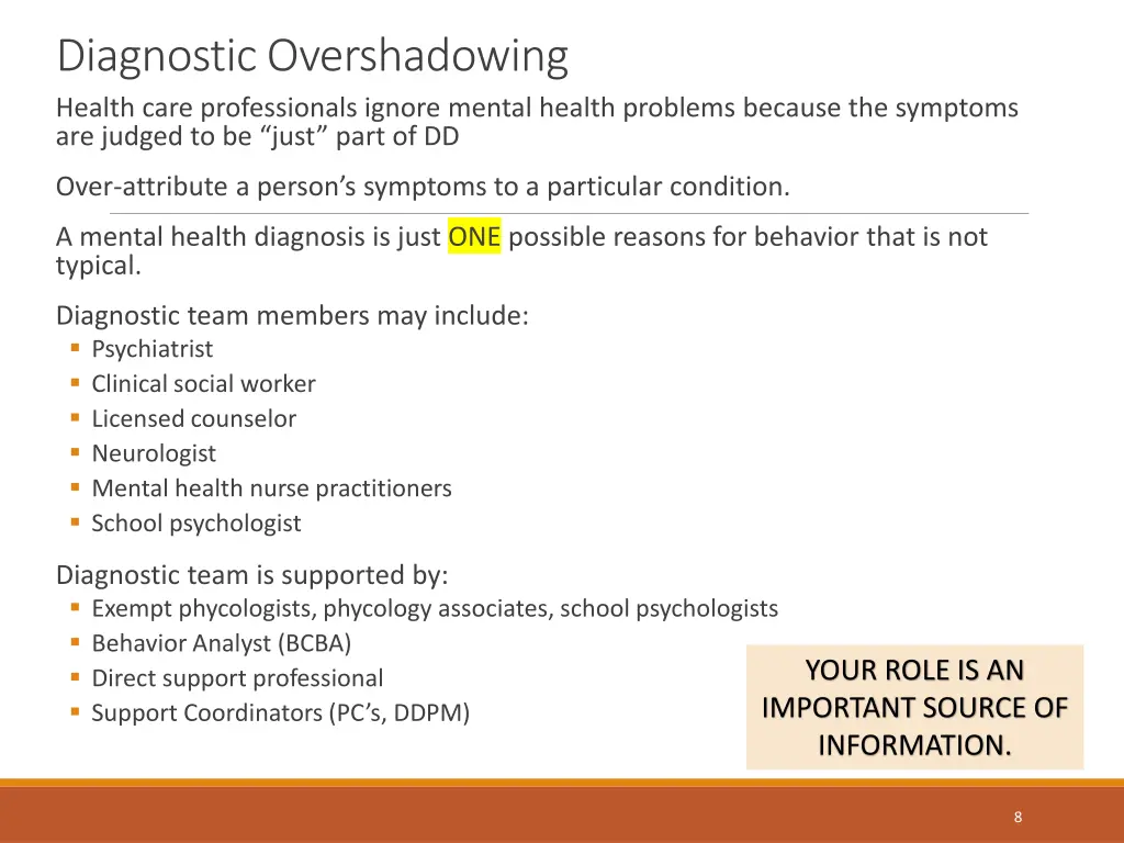 diagnostic overshadowing health care