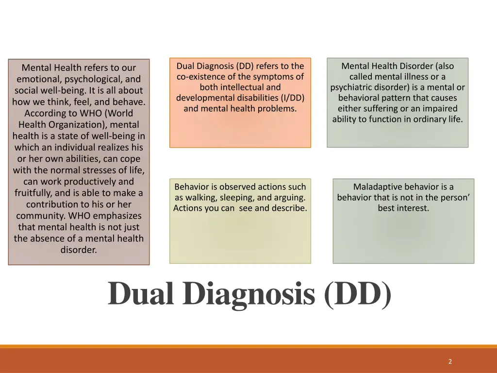 dual diagnosis dd refers to the co existence