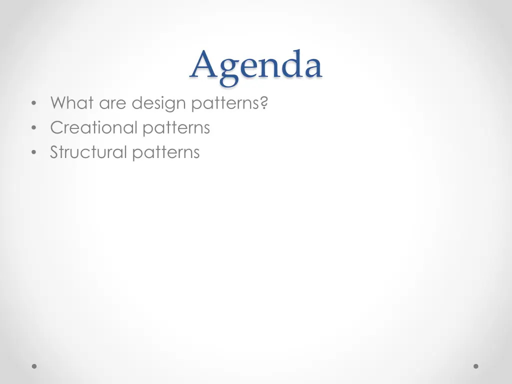 agenda