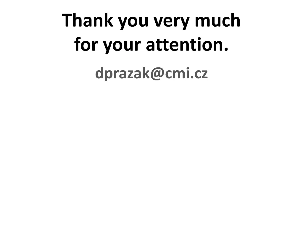 thank you very much for your attention