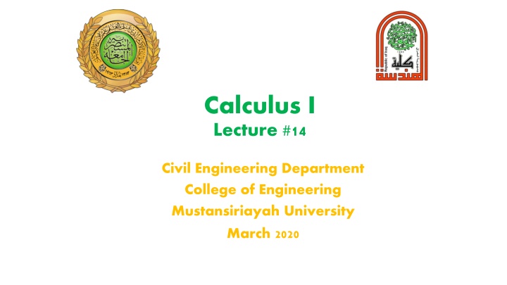 calculus i lecture 14