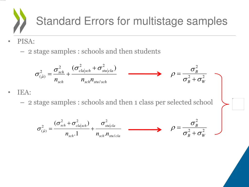 standard errors for multistage samples 1