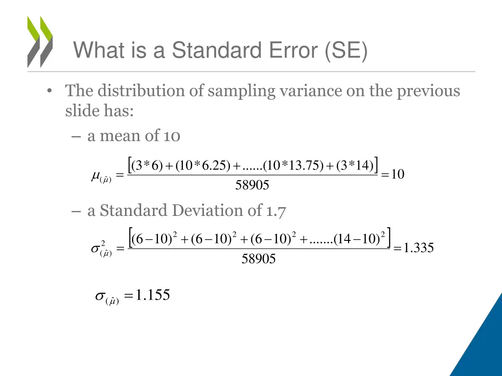 what is a standard error se 11