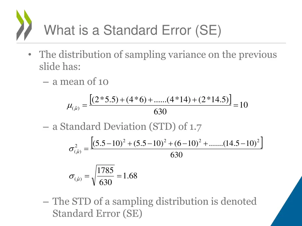 what is a standard error se 7