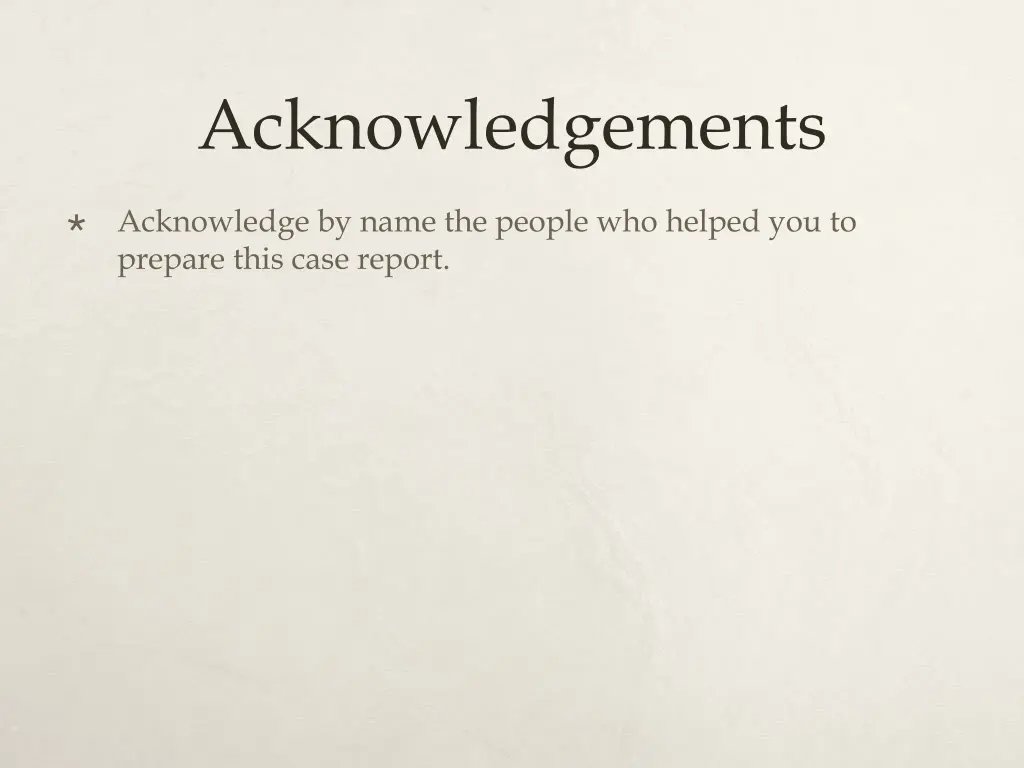 acknowledgements