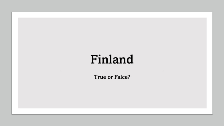 finland