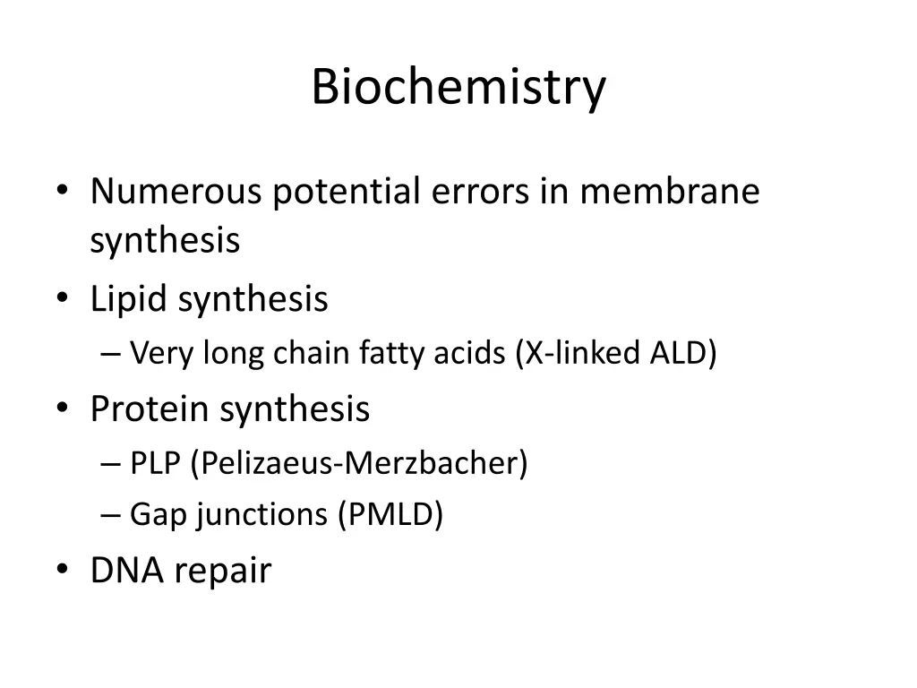 biochemistry