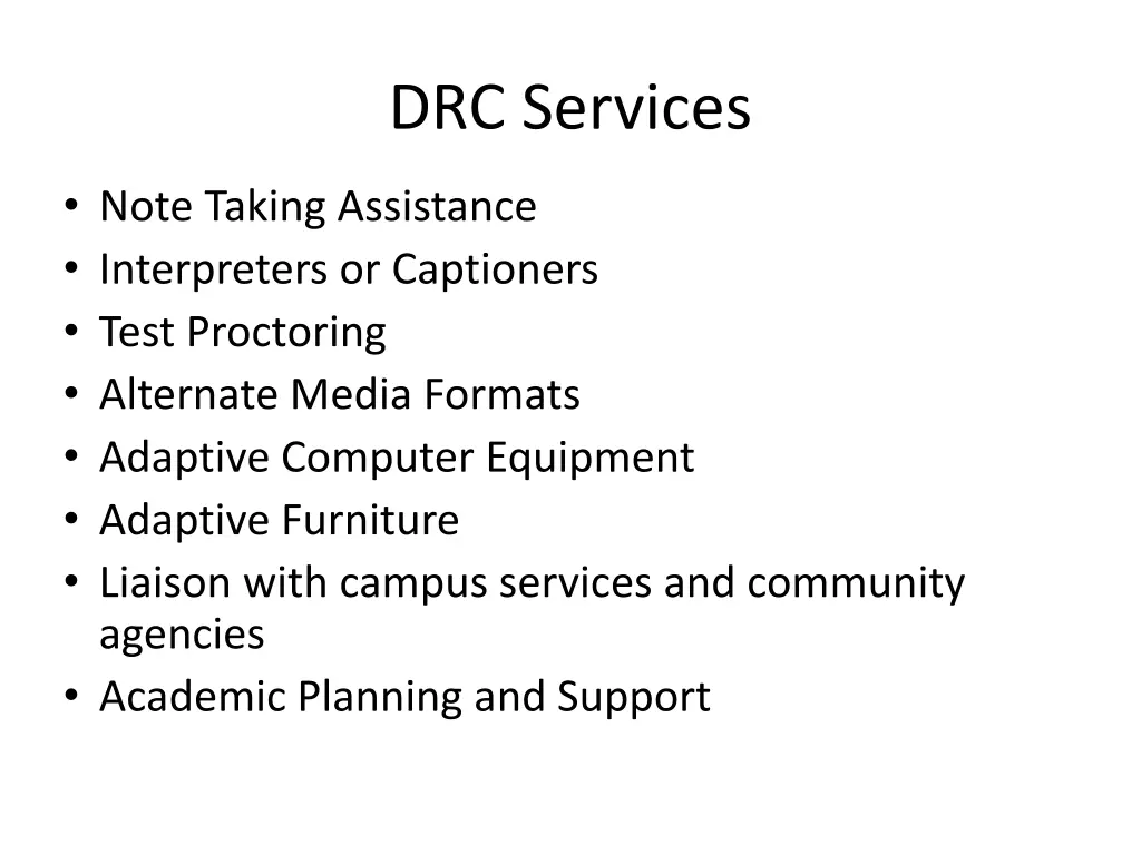 drc services