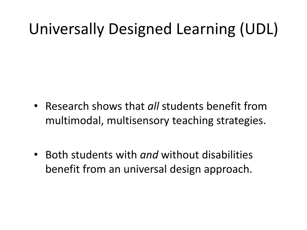 universally designed learning udl