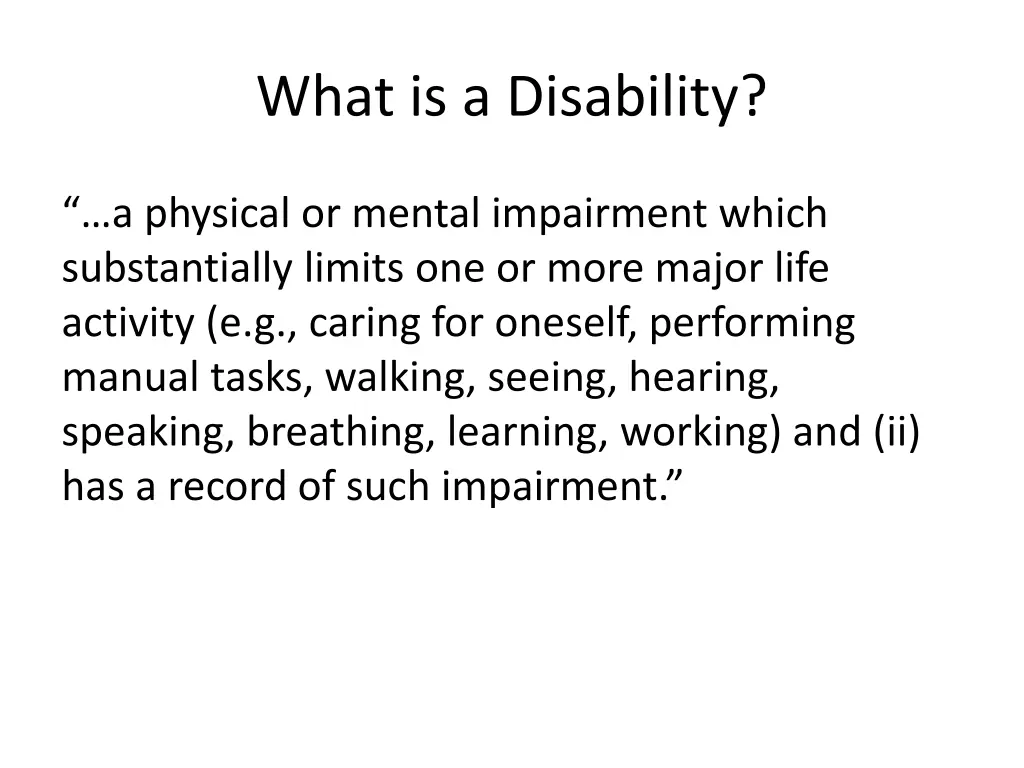 what is a disability