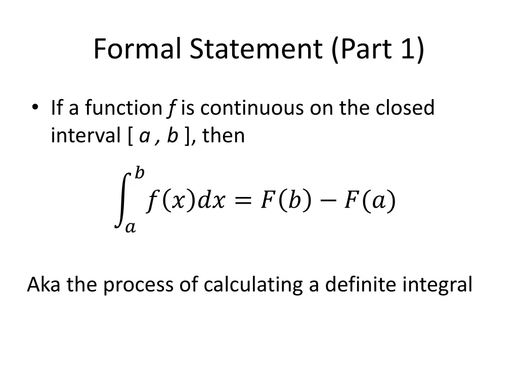 formal statement part 1