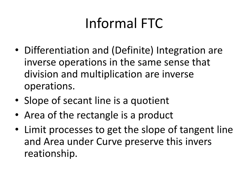 informal ftc