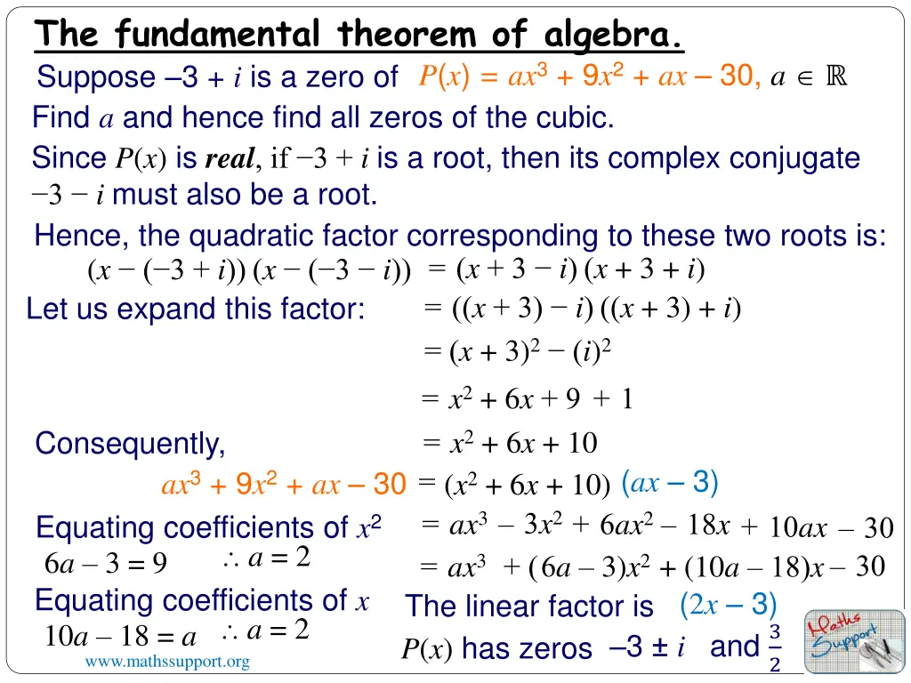 the fundamental theorem of algebra 5