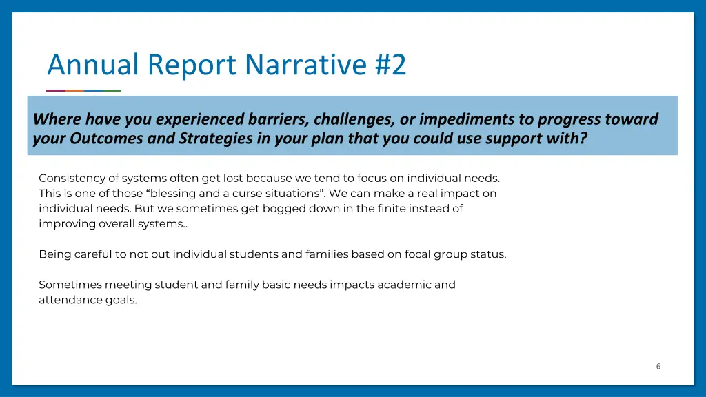annual report narrative 2