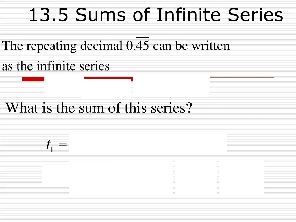 13 5 sums of infinite series 1