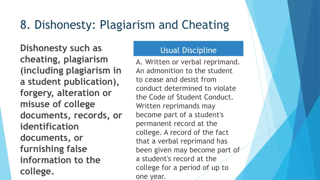 8 dishonesty plagiarism and cheating
