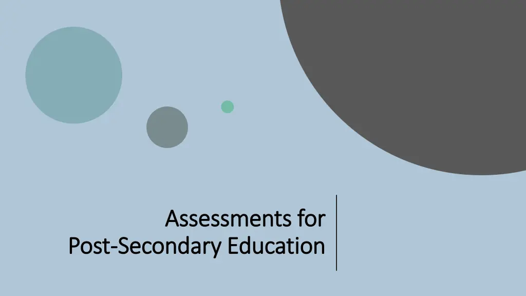 assessments for assessments for secondary