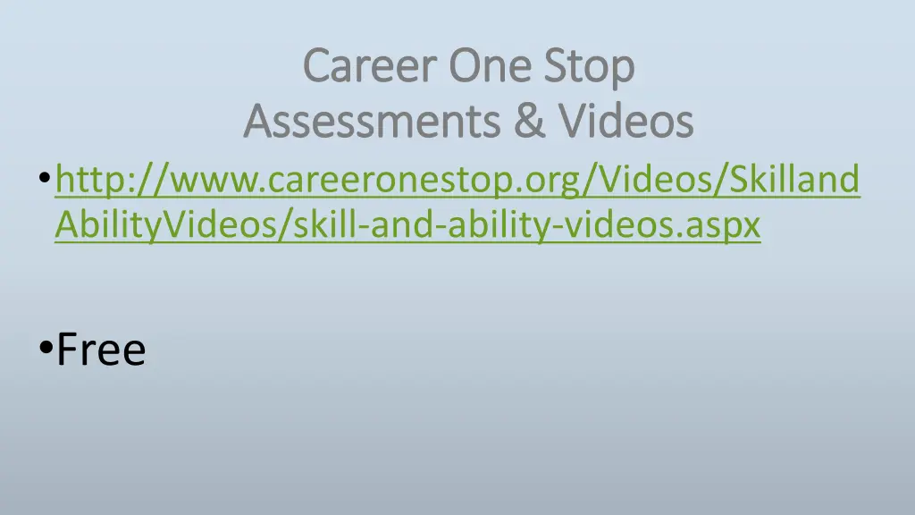 career one stop career one stop assessments