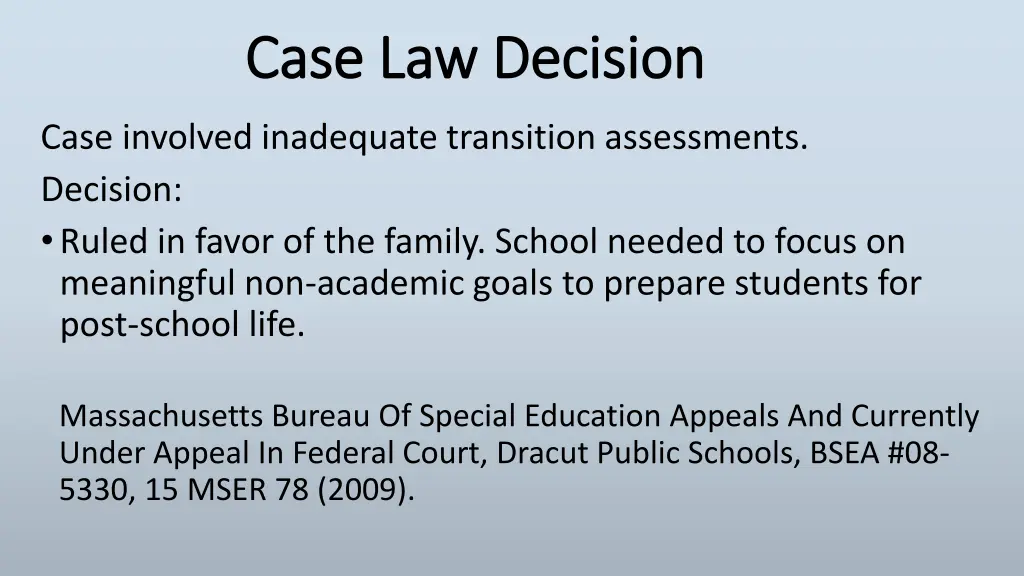 case law decision case law decision