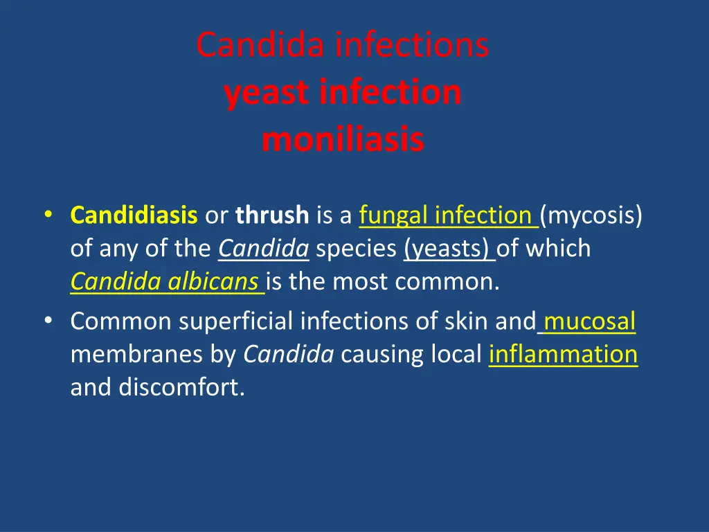 candida infections yeast infection moniliasis