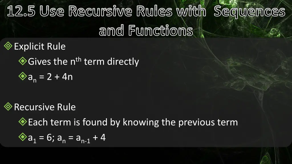 12 5 use recursive rules with sequences
