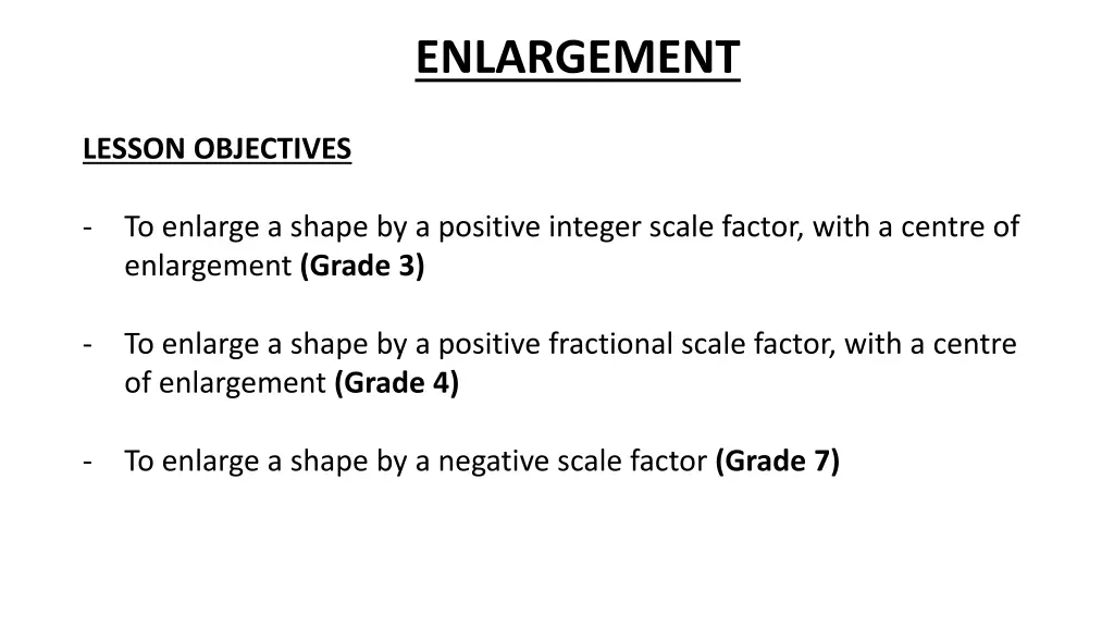 enlargement