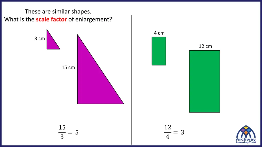 these are similar shapes what is the scale factor 1
