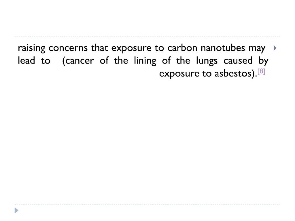 raising concerns that exposure to carbon