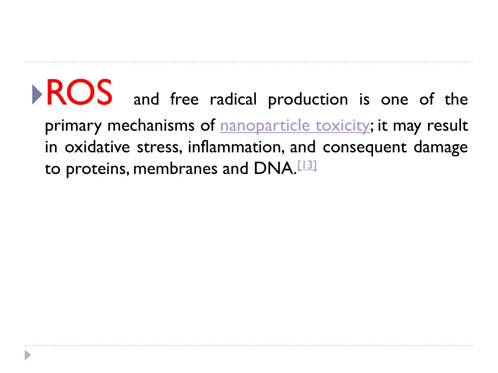 ros primary mechanisms of nanoparticle toxicity
