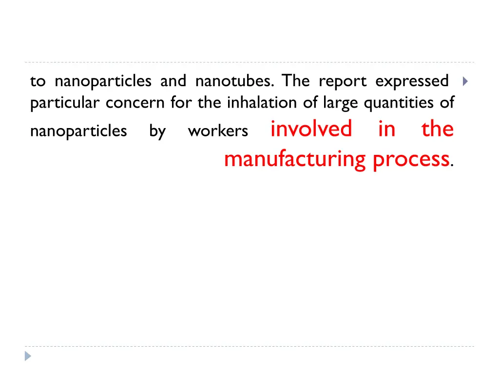 to nanoparticles and nanotubes the report