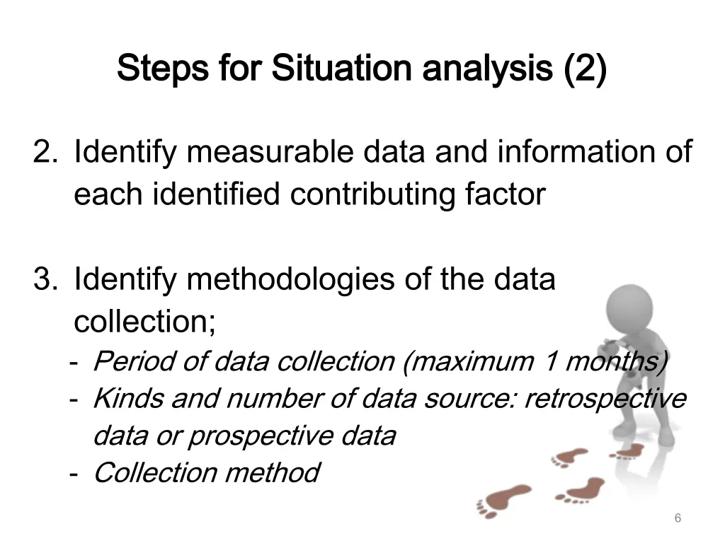 steps for situation analysis 2 steps