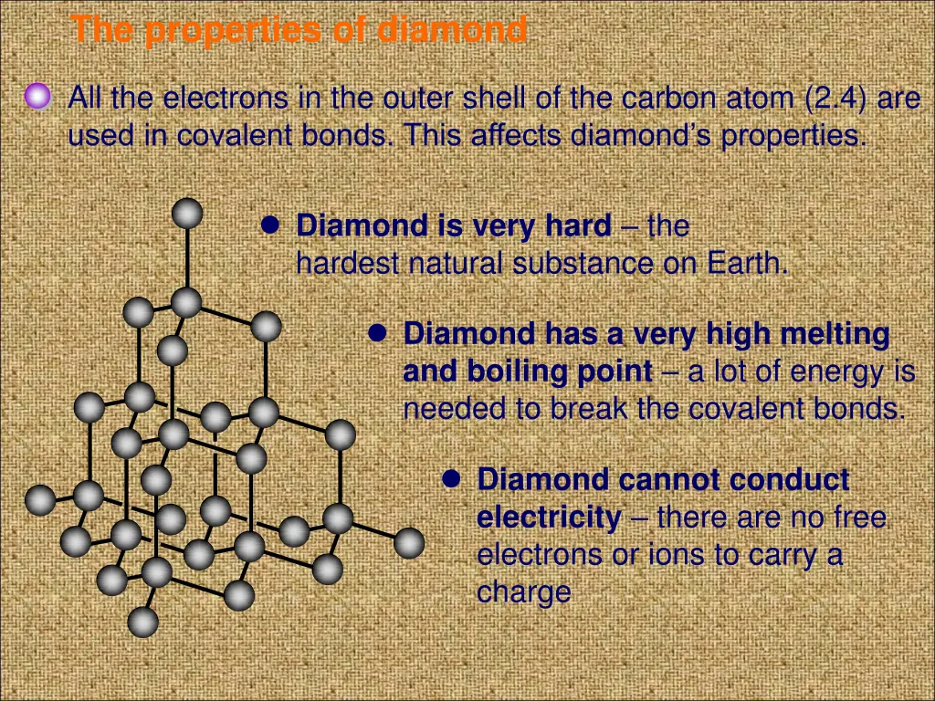 the properties of diamond