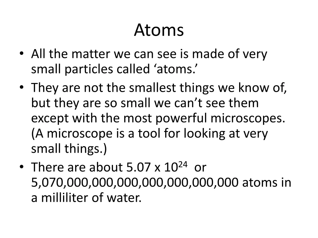 atoms