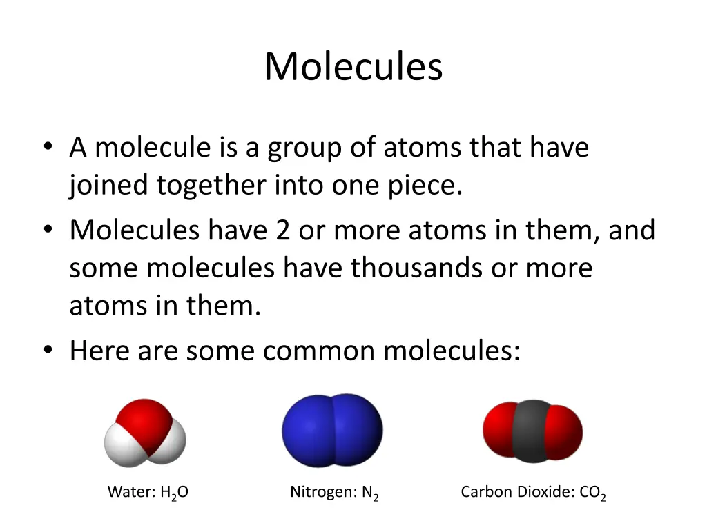molecules