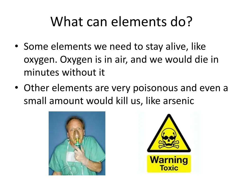 what can elements do