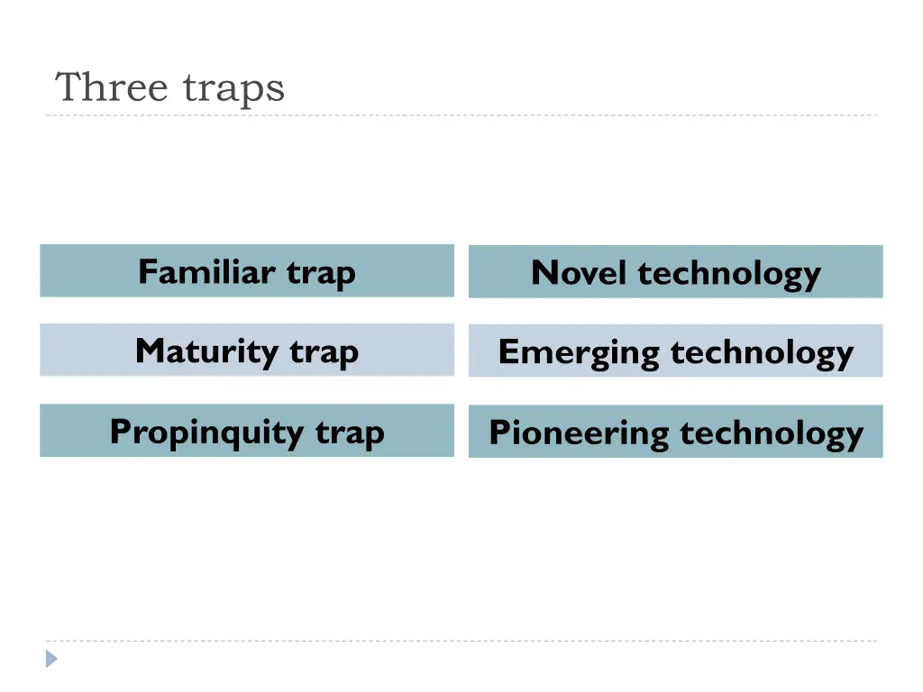 three traps