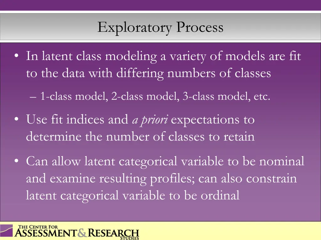 exploratory process