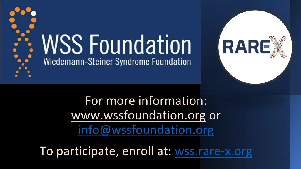 for more information www wssfoundation