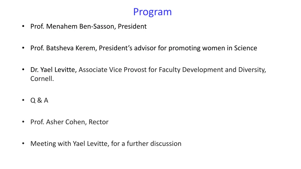 program