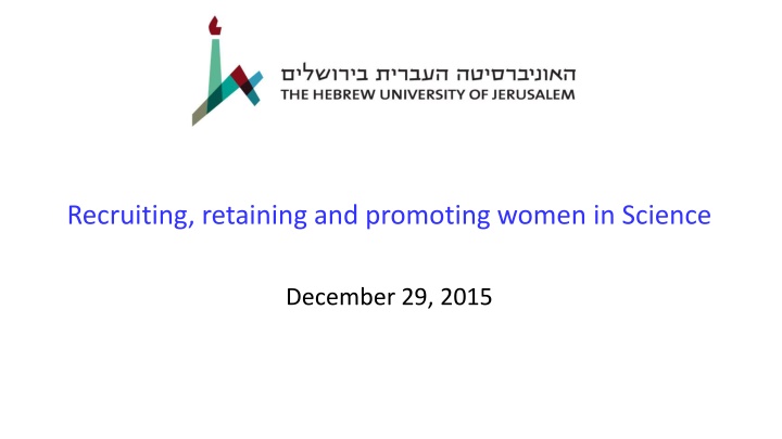 recruiting retaining and promoting women