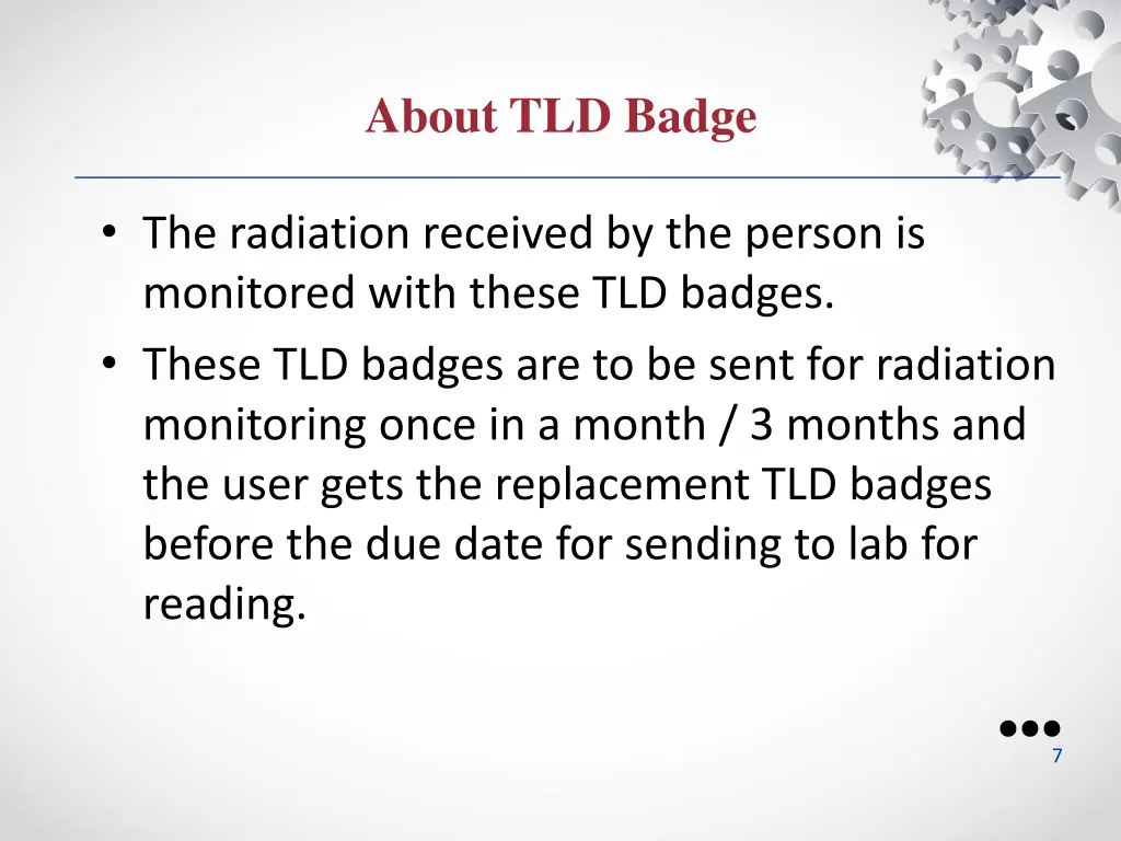 about tld badge 3