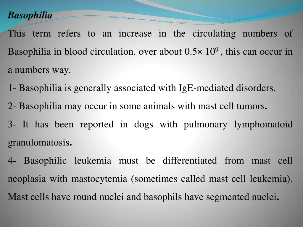 basophilia