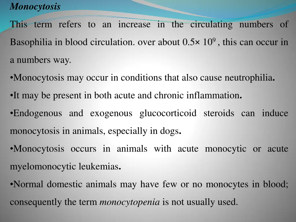 monocytosis